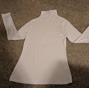 White Turtleneck Top